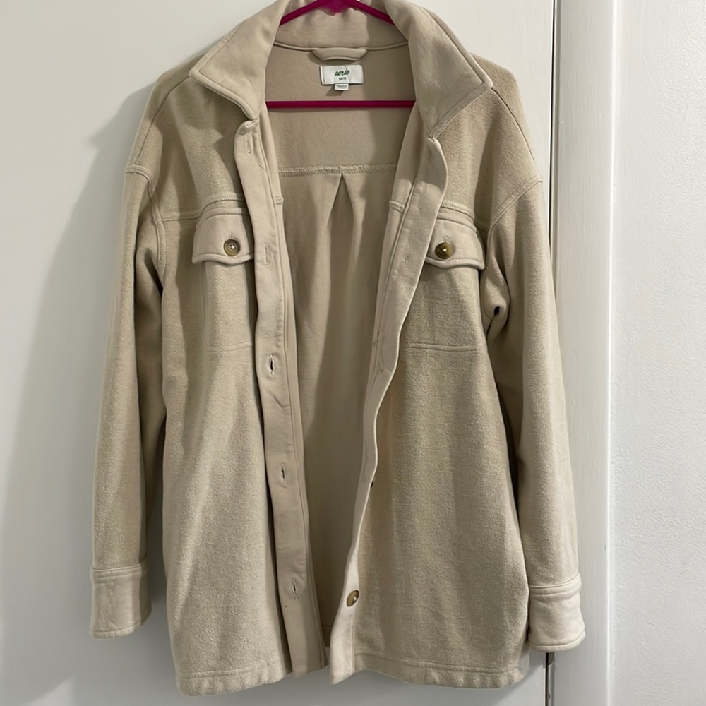 Oversized shirt jacket